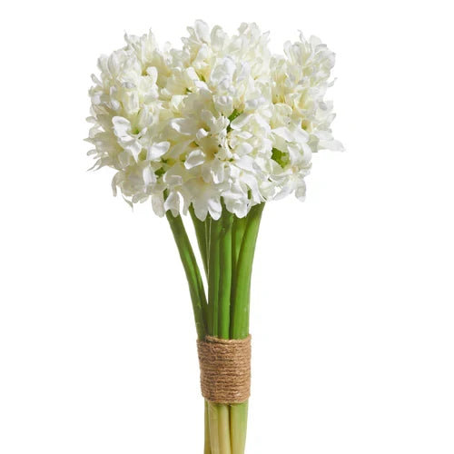 raz imports hyacinth white floral bundle real touch