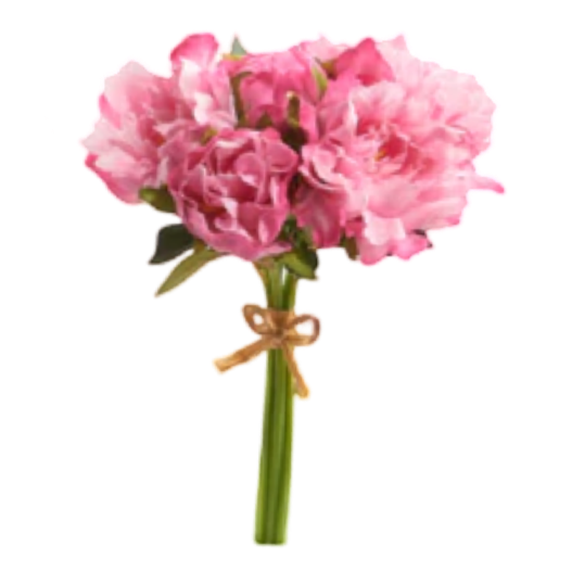 raz imports real touch peony bundles floral faux flowers spring dark pink