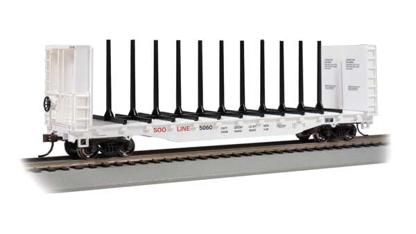 160-12906 52' Centerbeam Bulkhead Flatcar - Ready to Run