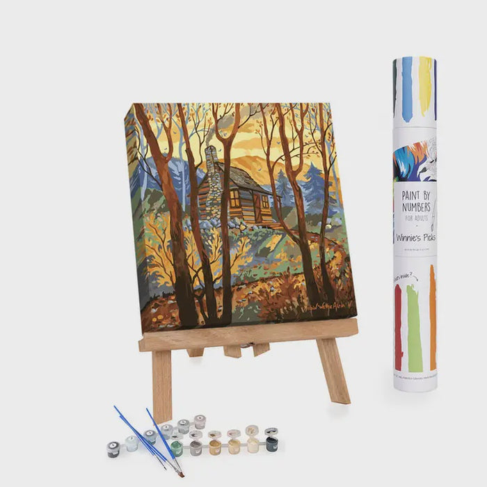 2026 Winter: Trail To the Cabin Paint-By-Numbers Kit