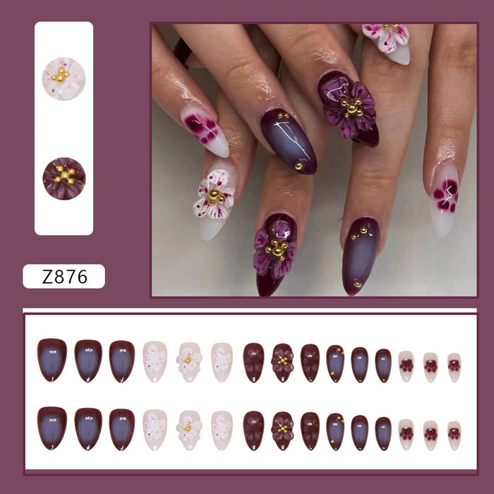 30 pieces 3D peach blossom