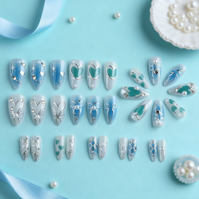 3D blue ombre 30 pieces