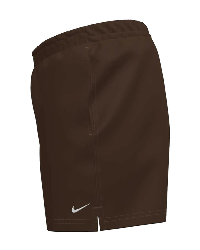 Nike 5-inch Volley Swim Shorts in Cacao Wow, lightweight Nike swim shorts with comfortable fit and stylish design.