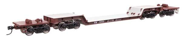 910-50231 81' 8-Axle Depressed Center Flatcar - Ready to Run