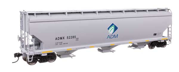 910-7738 60' NSC 5150 3-Bay Covered Hopper - Ready to Run