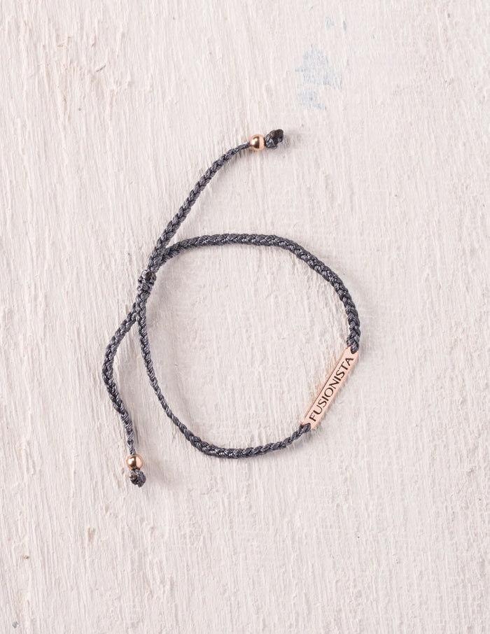 Fusionista - Green Bracelet/Gold Lettering
