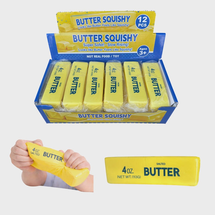Butter Squishy Toy (1 count) – Slow Rise (5.5”)
