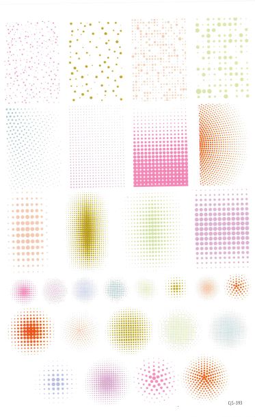 CjS-393 Confetti Chic | Clear Jelly Stamping Plate