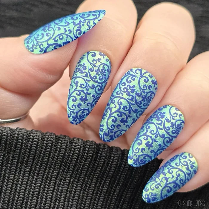 CJS-395 Twisted Elegance | Clear Jelly Stamping Plate