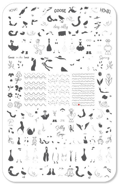 CJS-396 Silly Goose | Clear Jelly Stamping Plate