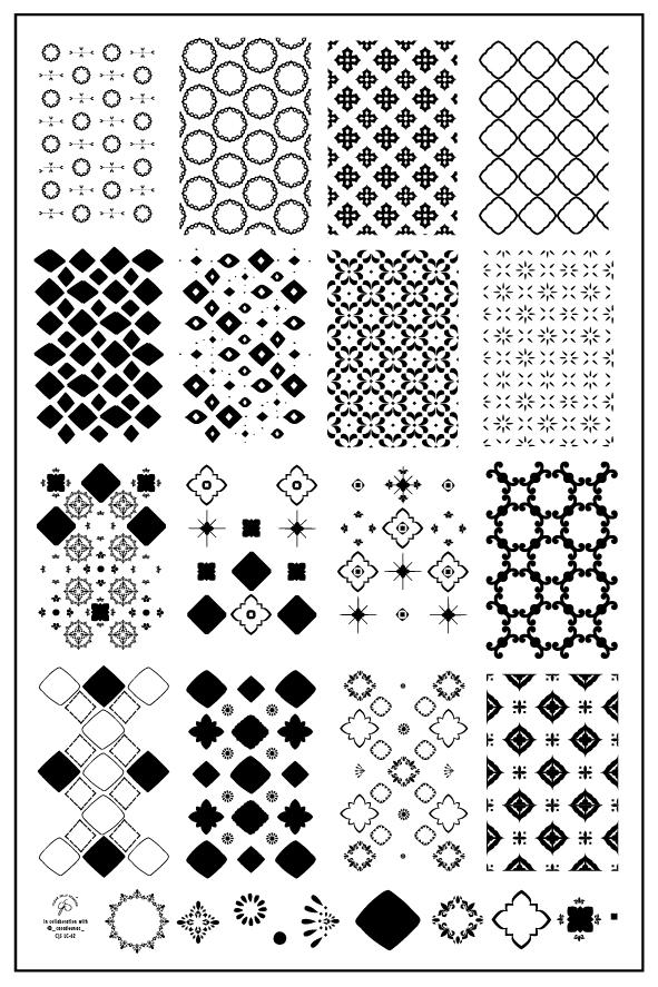 CJSLC-062 Talavera | Clear Jelly Stamping Plate