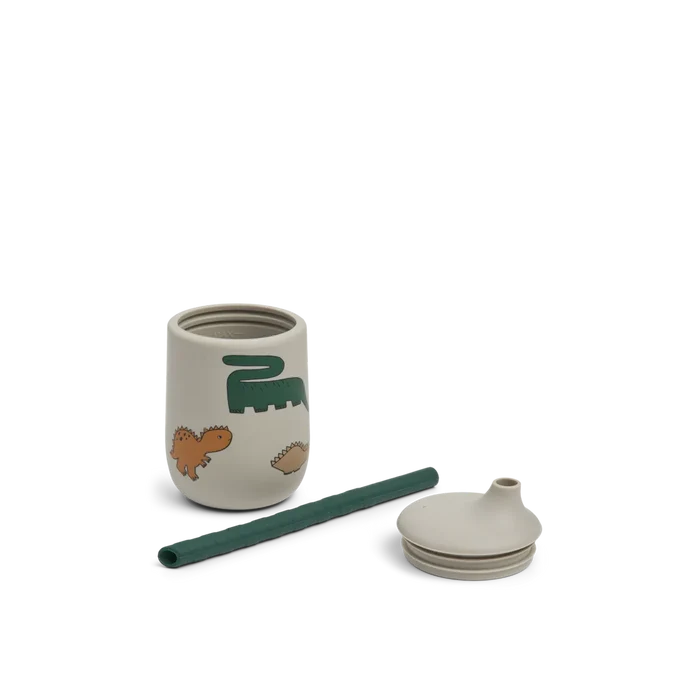 Liewood - Cup - Ellis - Dinosaurs - Mist - Separate Parts