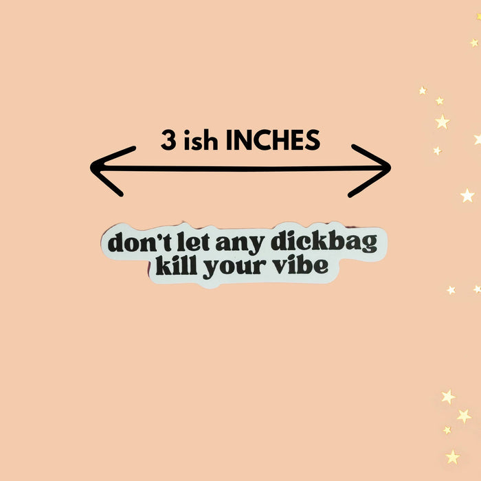 Don't Let Any Dickbag Kill Your Vibe Self Love Stickers