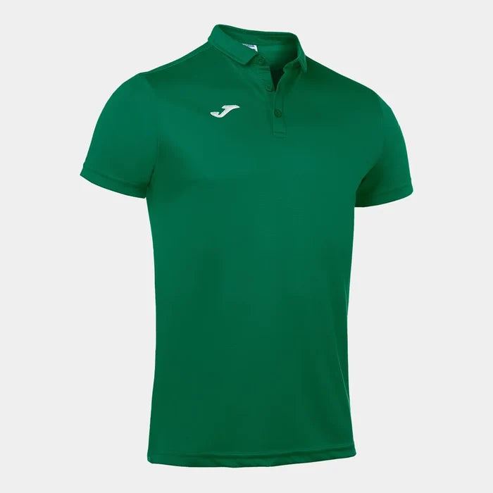Joma boys' green Hobby Polo shirt, short-sleeve T-shirt with collar, casual and comfortable for kids.