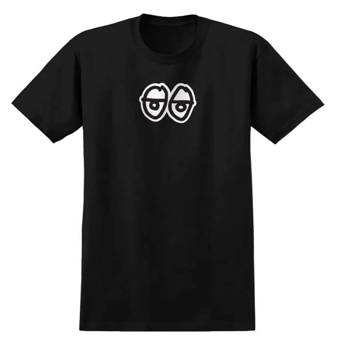 Krooked Skateboards Tee Eyes Black/Black/White