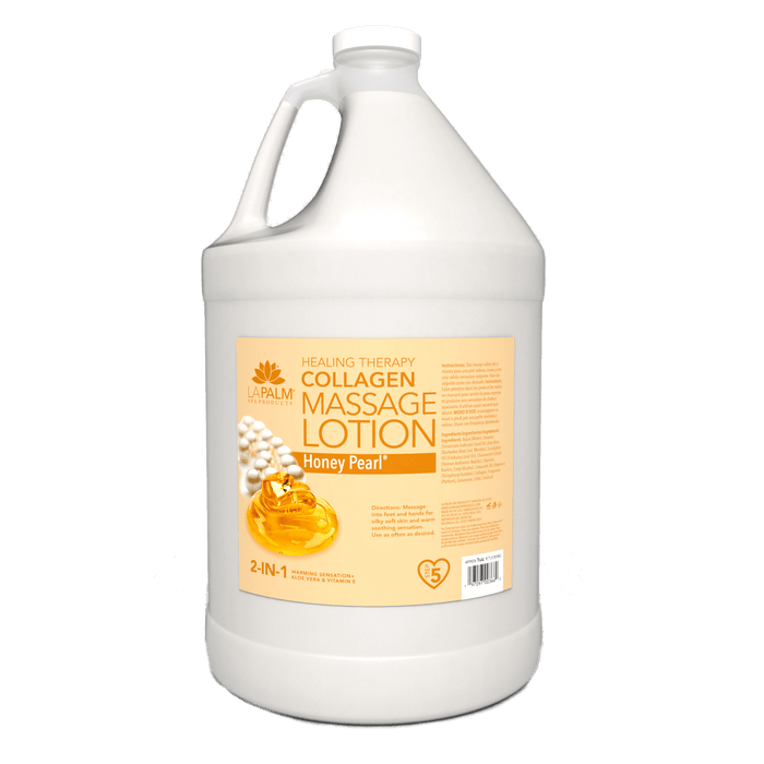 La Palm Healing Therapy Massage Lotion Honey Pearl - Refill size 1 gallon