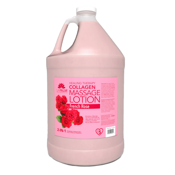 Lapalm - Healing Therapy Massage Lotion FRENCH ROSE 1 Gallon