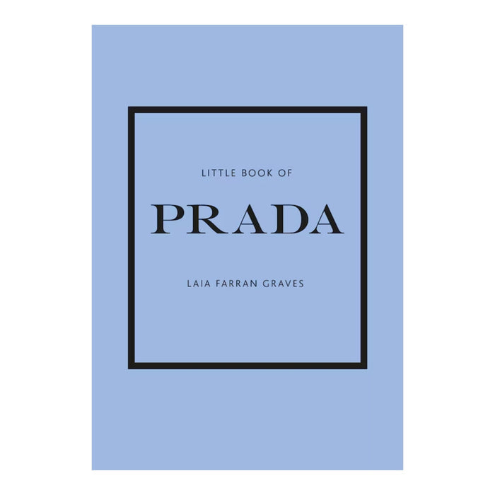 Light Blue Book cover of 'Little Book of Prada' by Laia Farran Graves on a white background