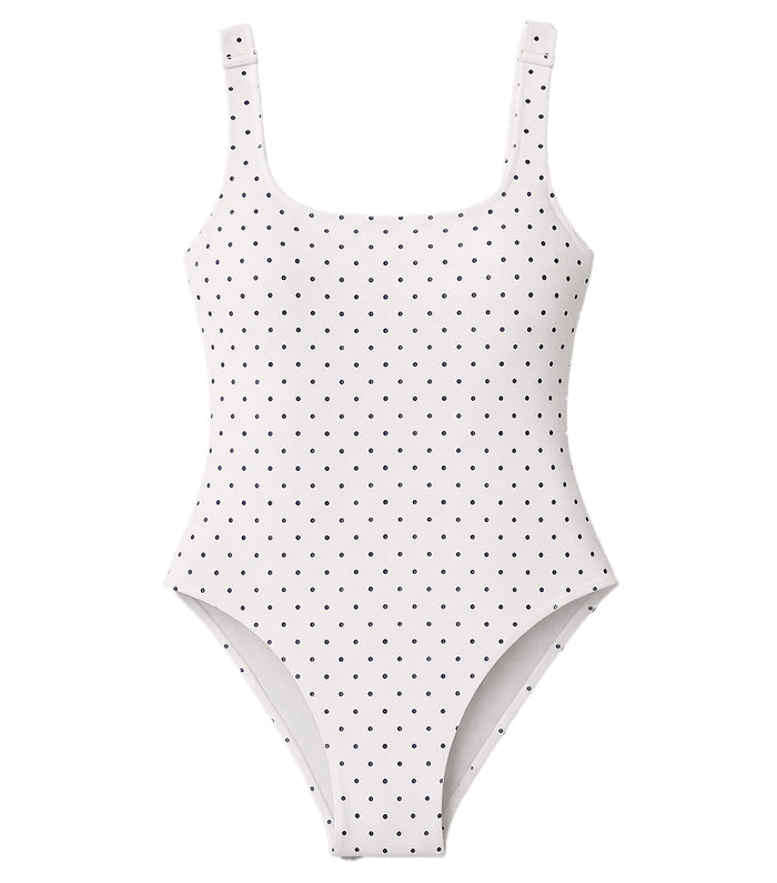 polka dots white