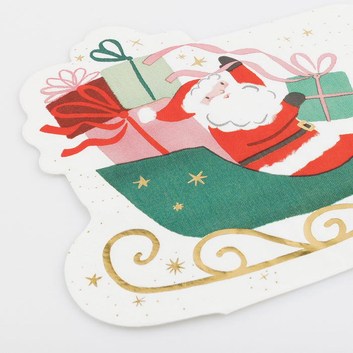 Meri Meri - Napkins - Sleigh - Details