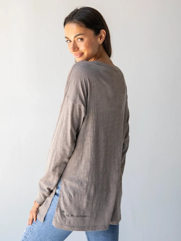 Cotton Doodle Tee - Ash-view 4