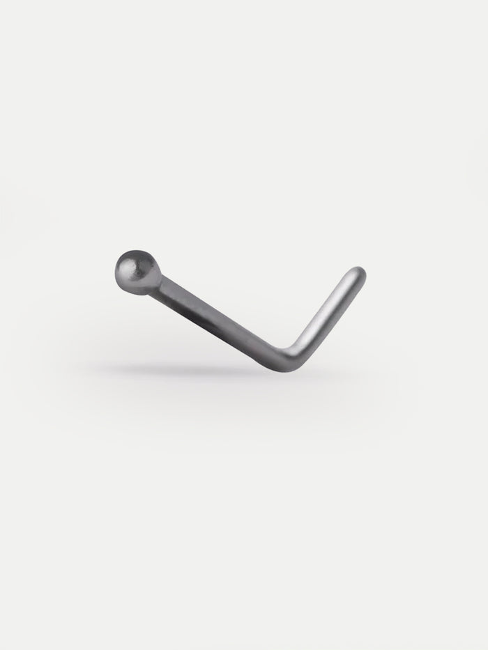 Plain Ball Nose L Bend 20G | Steel-Image 1