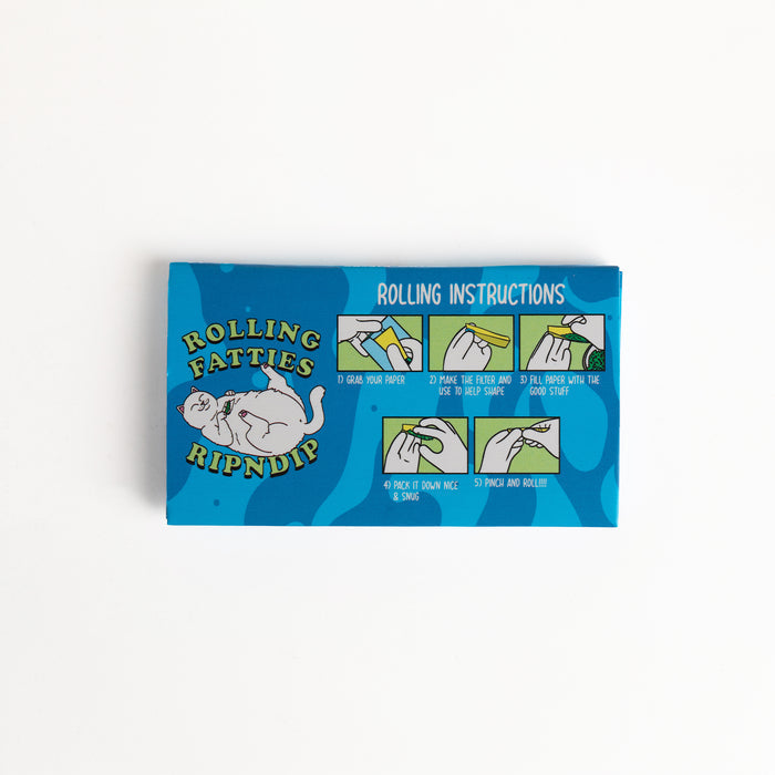 RIPNDIP Rolling Fatties Rolling Papers Set (White)