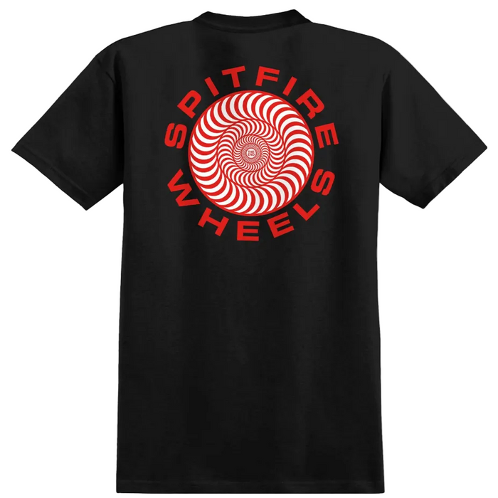 Spitfire Wheels Shirt Classic 87 Swirl Fill Black/Red/White