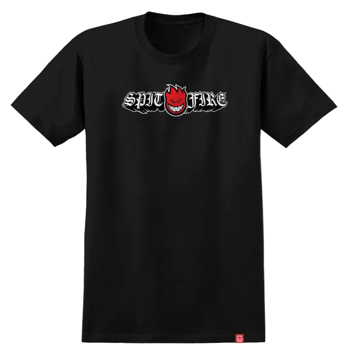 Spitfire Youth Tee Old E Drop Bighead Black/Red