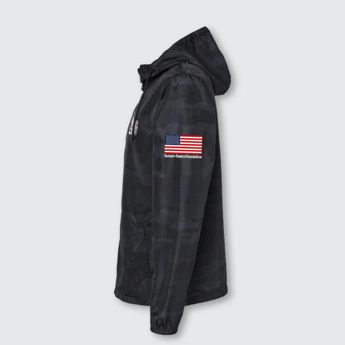 T2T NYC Windbreaker – Unisex (Black Camo)