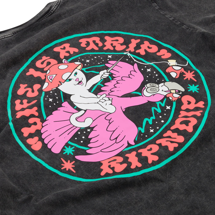 RIPNDIP Take A Trip Tee (Black Wash )