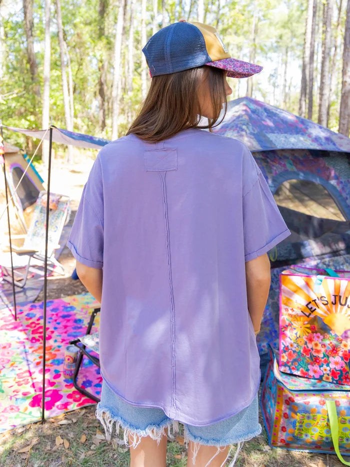 Take It In Cotton Tee - Lavender-view 2
