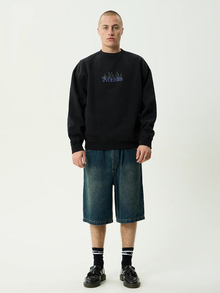 Temporal - Recycled Heavyweight Crew Neck | Stone Black-Image 5