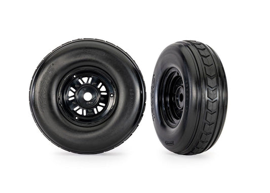 10972 3.2" Funco Black Front Wheels & Arrow Tires (2)