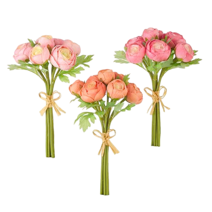 ranunculus real touch raz imports floral faux flowers spring