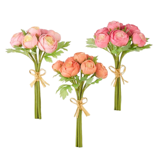 ranunculus real touch raz imports floral faux flowers spring