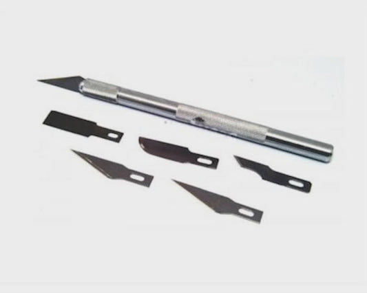 19001 Aluminum Handle #1 Knife w/5 Assorted Blades & Cap