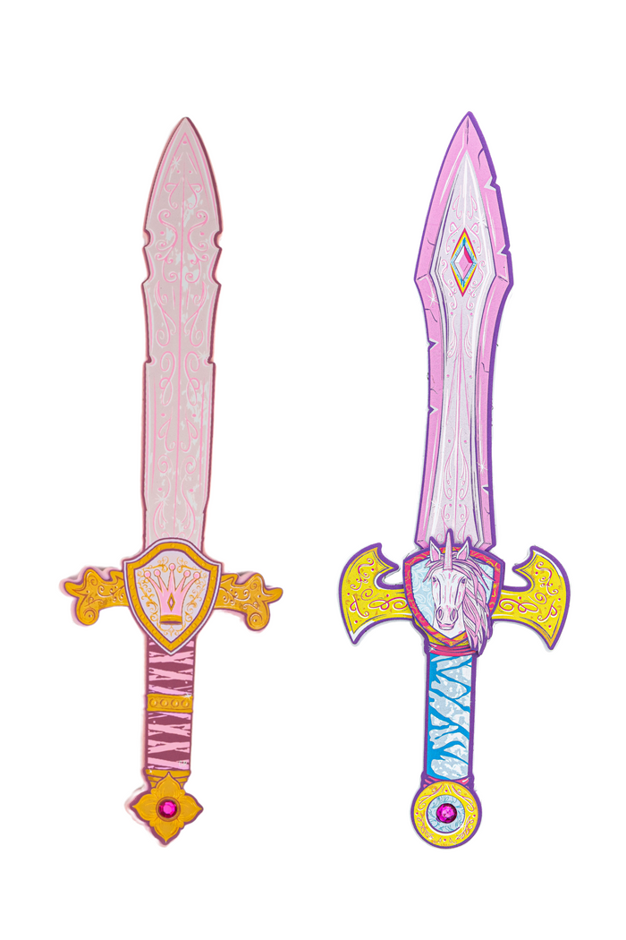 2 Piece Princess & Unicorn Power Sword Bundle