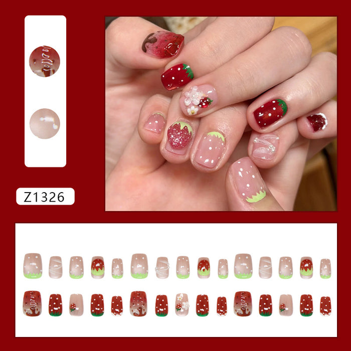 30 Cute Strawberry Polka Dots