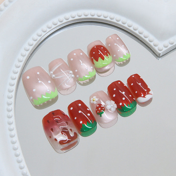 30 Cute Strawberry Polka Dots