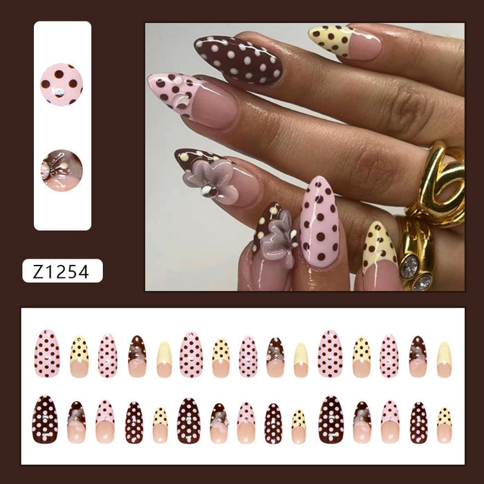 30 pieces 3D flower polka dots
