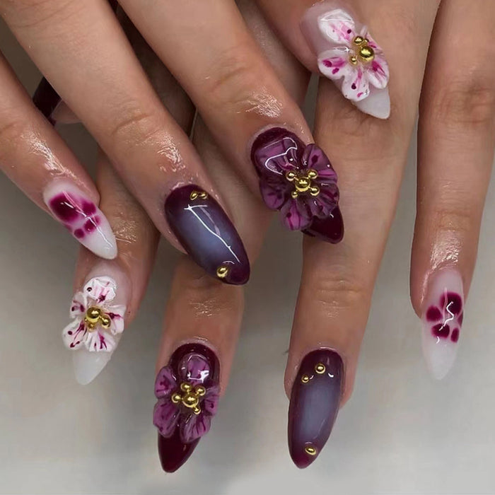 30 pieces 3D peach blossom