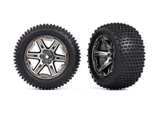 3772R RXT 2.8" Black Chrome Wheels & Alias Tires (2)