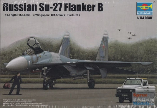 3909 1/144 Russian Su-27 Flanker B Fighter