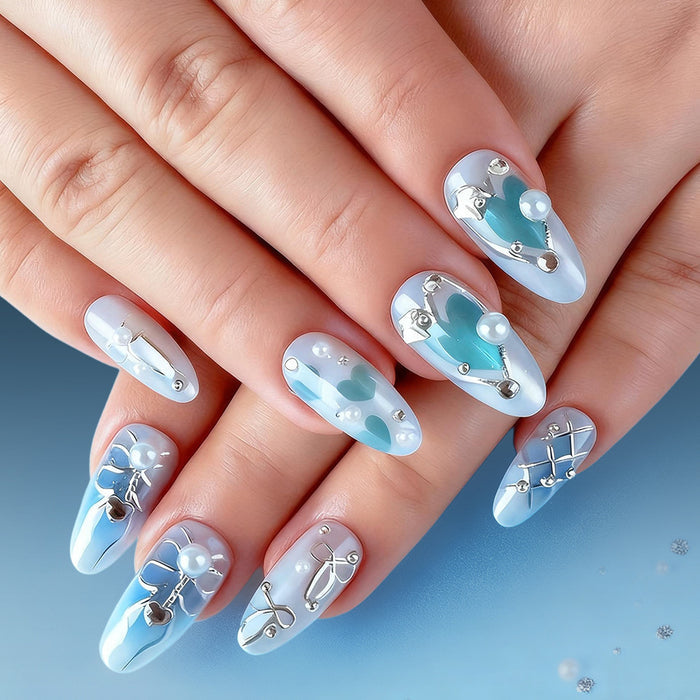 3D blue ombre 30 pieces