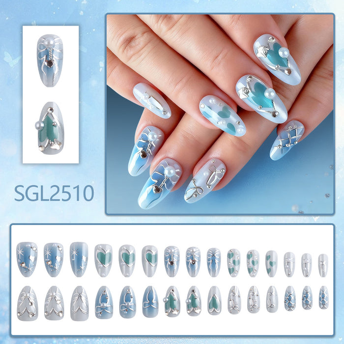 3D blue ombre 30 pieces