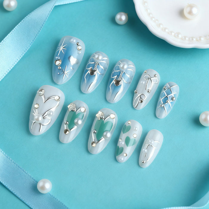 3D blue ombre 30 pieces