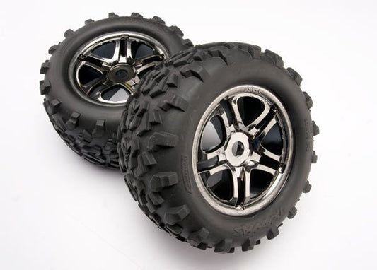 4983A Tire/Wheels Black Chrome Maxx 17mm (2)