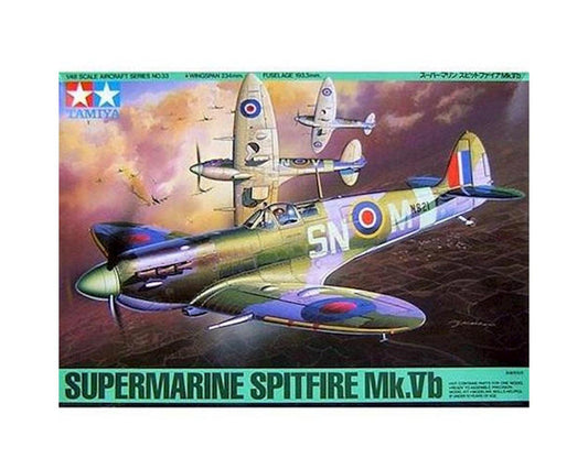 61033 Tamiya 1/48 Supermarine Spitfire MK Vb Airplane Model Kit