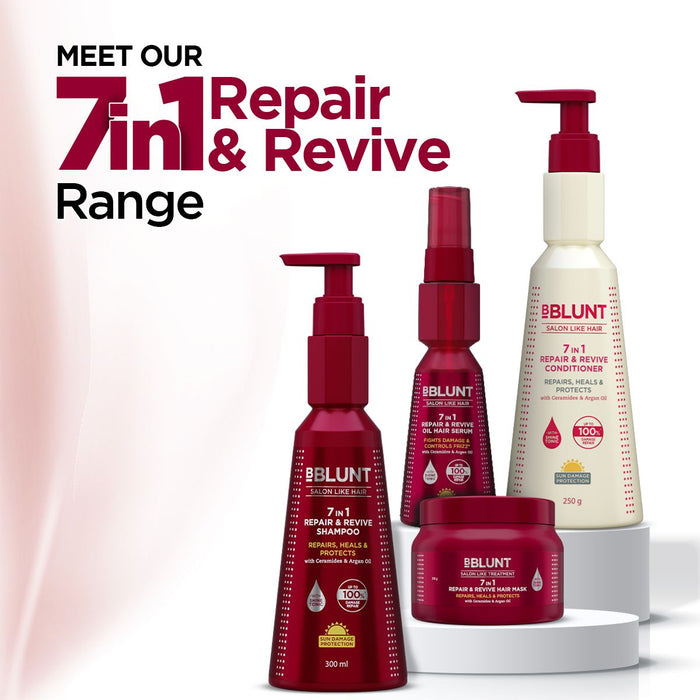 7 in 1 Repair & Revive Shampoo for Upto 100% Damage Repair - 300ml(Pack of 3)